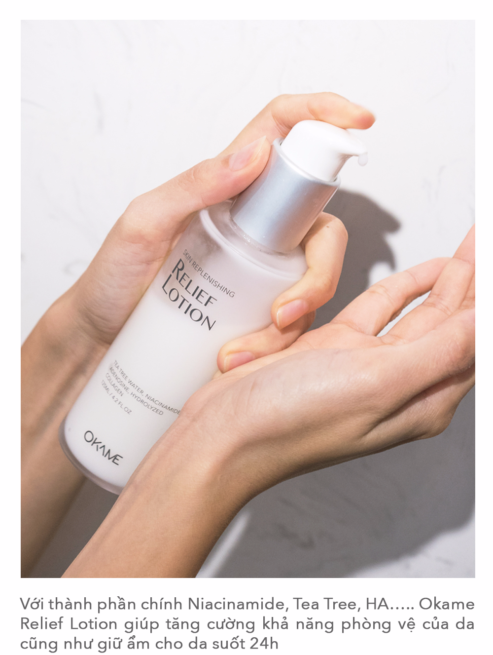 6 bí quyết skin care routine "bất di bất dịch" cho mọi loại da. Bài viết chia sẻ mẹo chăm sóc da với sản phẩm Okame Relief Lotion, giúp tăng cường khả năng bảo vệ da và giữ ẩm hiệu quả trong 24 giờ.