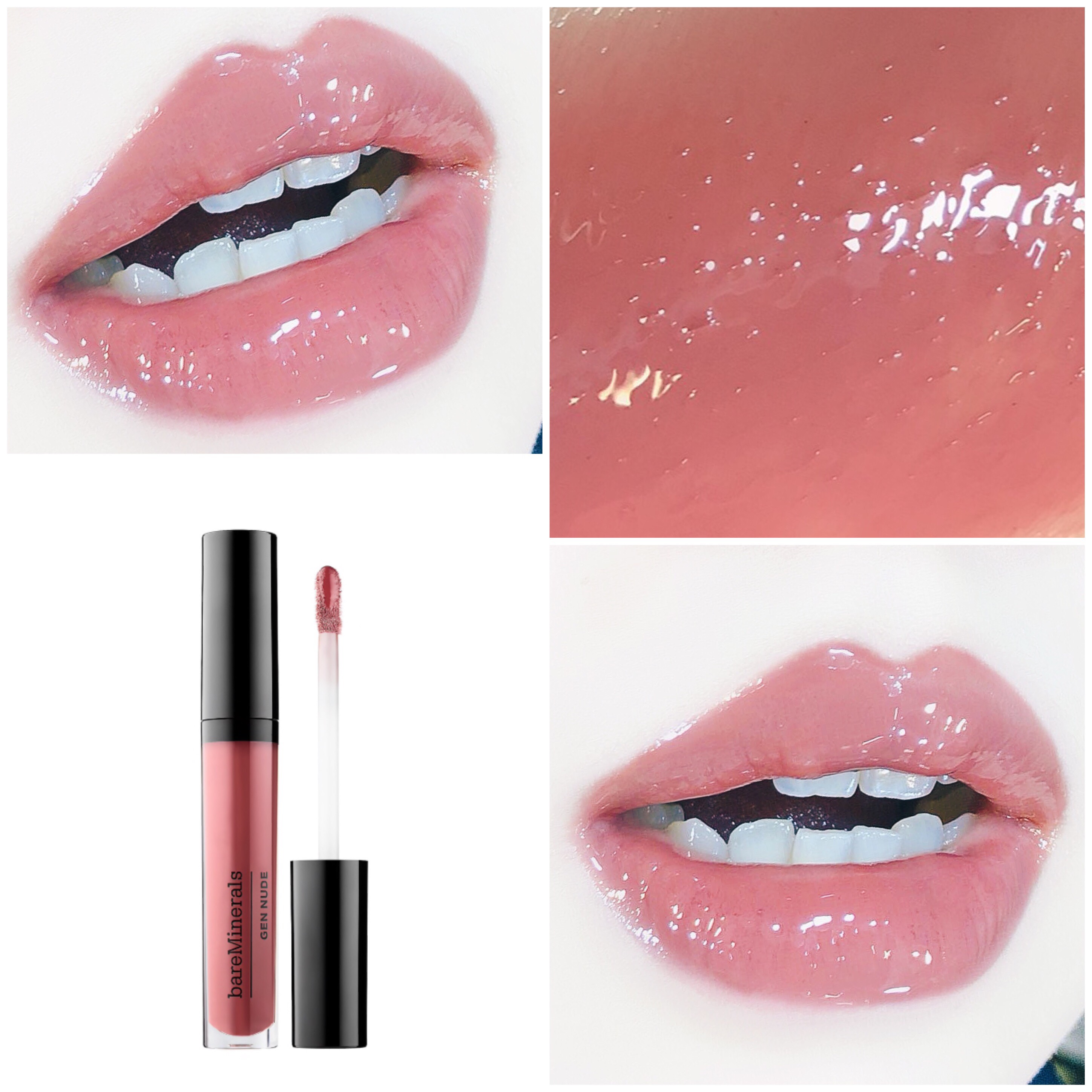 Mỹ phẩm trang điểm tại Sephora với bài đánh giá và swatch set son "Give Me More Lips". Hình ảnh thể hiện sản phẩm son môi và màu sắc bóng bẩy, phù hợp cho trang điểm đơn giản.