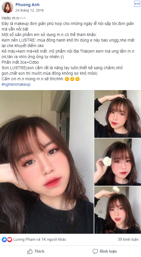 Gương mặt rạng rỡ với đôi môi xinh lung linh sử dụng son Lustre, thỏi son điếu thuốc mới nhất đang làm mưa làm gió trên mạng xã hội. Thiết kế thời thượng cùng chất son mượt mà, Lustre lipstick khiến các tín đồ làm đẹp mê mẩn.