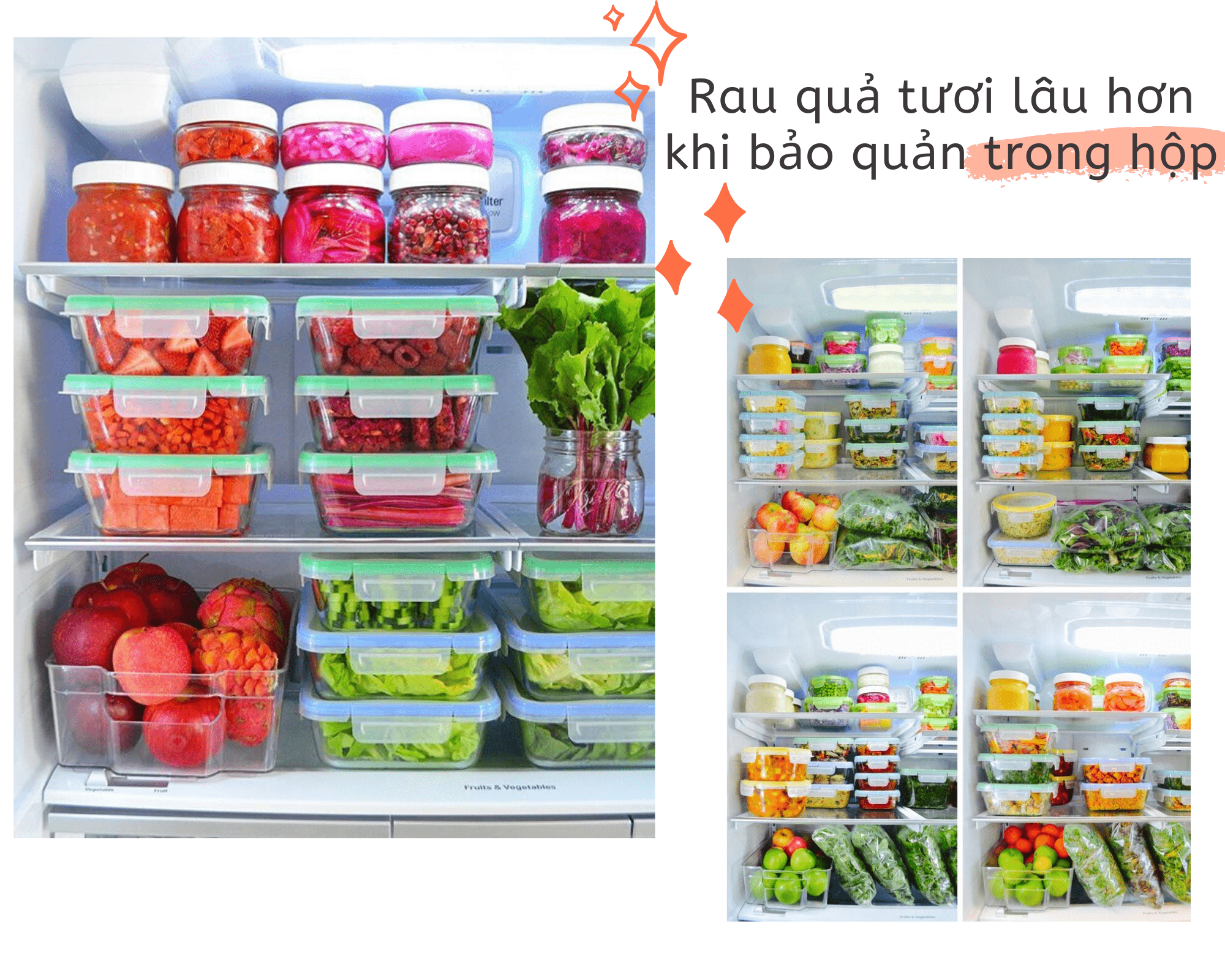 Rau quả tươi lâu hơn khi bảo quản trong hộp, hướng dẫn chế độ dinh dưỡng ăn sạch và quy trình dưỡng da cho mùa dịch COVID, giúp duy trì sức khỏe và vóc dáng trong thời kỳ giãn cách.