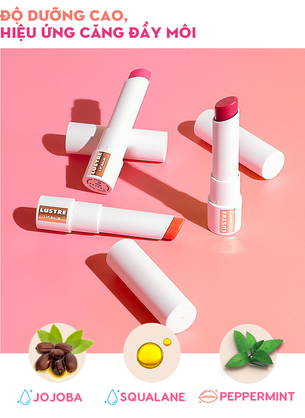Son dưỡng có màu mới của Lustre Makeup với 5 lõi son thay thế, mang đến trải nghiệm chăm sóc môi tuyệt vời cho mùa lễ hội tại resort sang trọng, Lixibox.