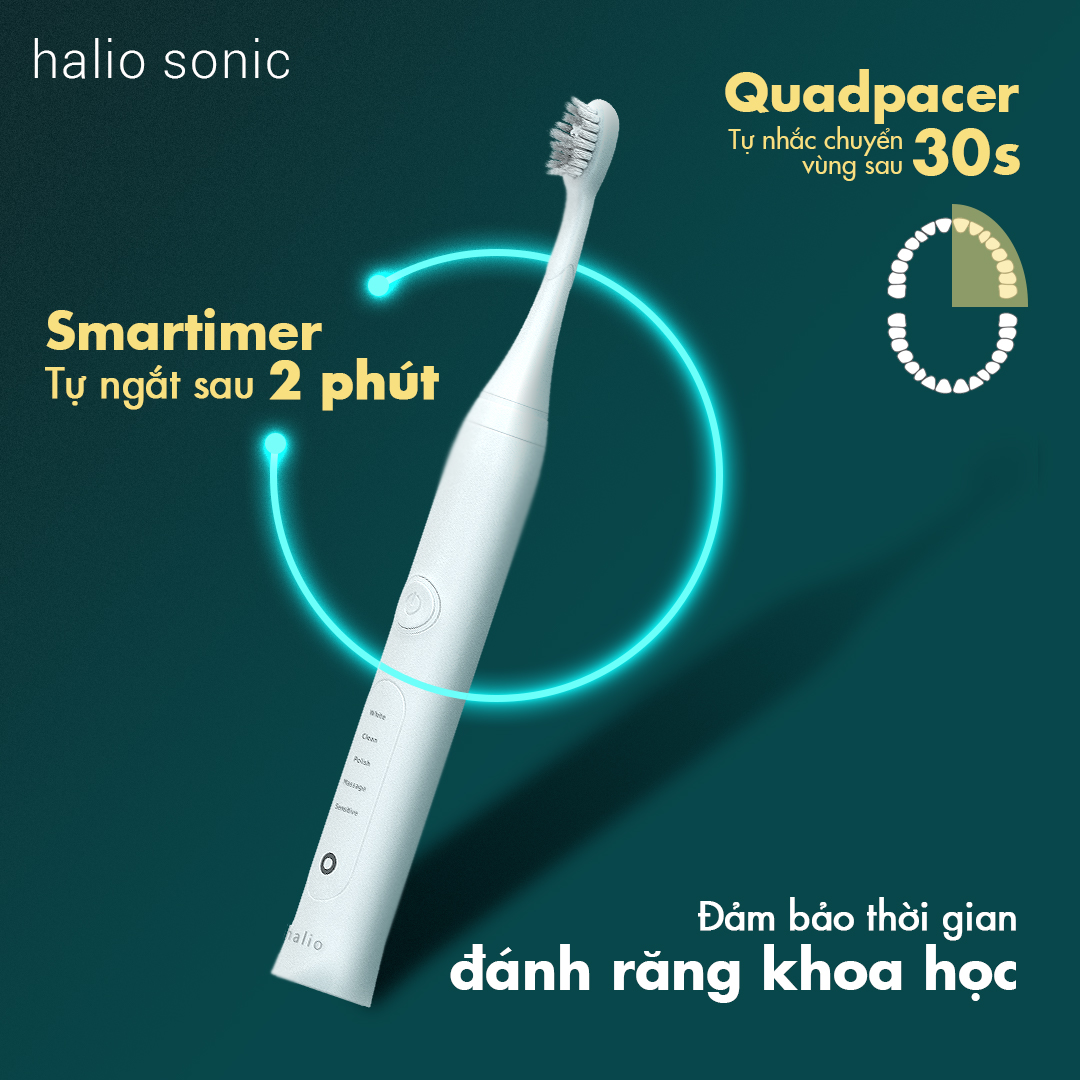 5 điều khiến bạn ước mình đầu tư bộ đôi bàn chải điện Halio Sonic PRO sớm hơn với khả năng làm sạch GẤP 10 LẦN bàn chải thường. Khám phá những lợi ích của bàn chải điện Halio Sonic cho hàm răng chắc khỏe, trắng sáng mà bạn không thể bỏ qua.