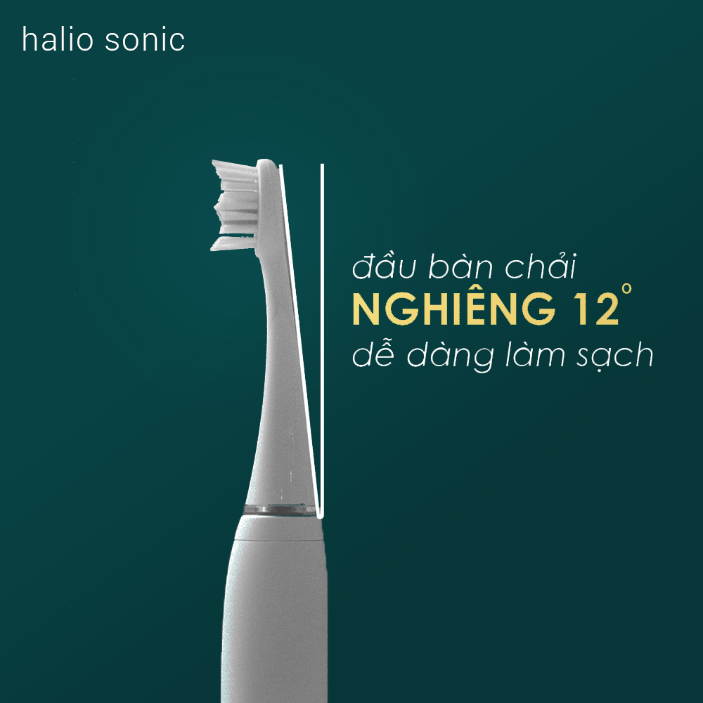 Bàn chải điện Halio Sonic với đầu bàn chải nghiêng 12° giúp làm sạch răng hiệu quả hơn. Khám phá 5 lý do tại sao bạn nên đầu tư vào bàn chải này để có hàm răng chắc khỏe và trắng sáng. Tìm hiểu thêm về halio sonic, bàn chải điện và các lợi ích của chúng.