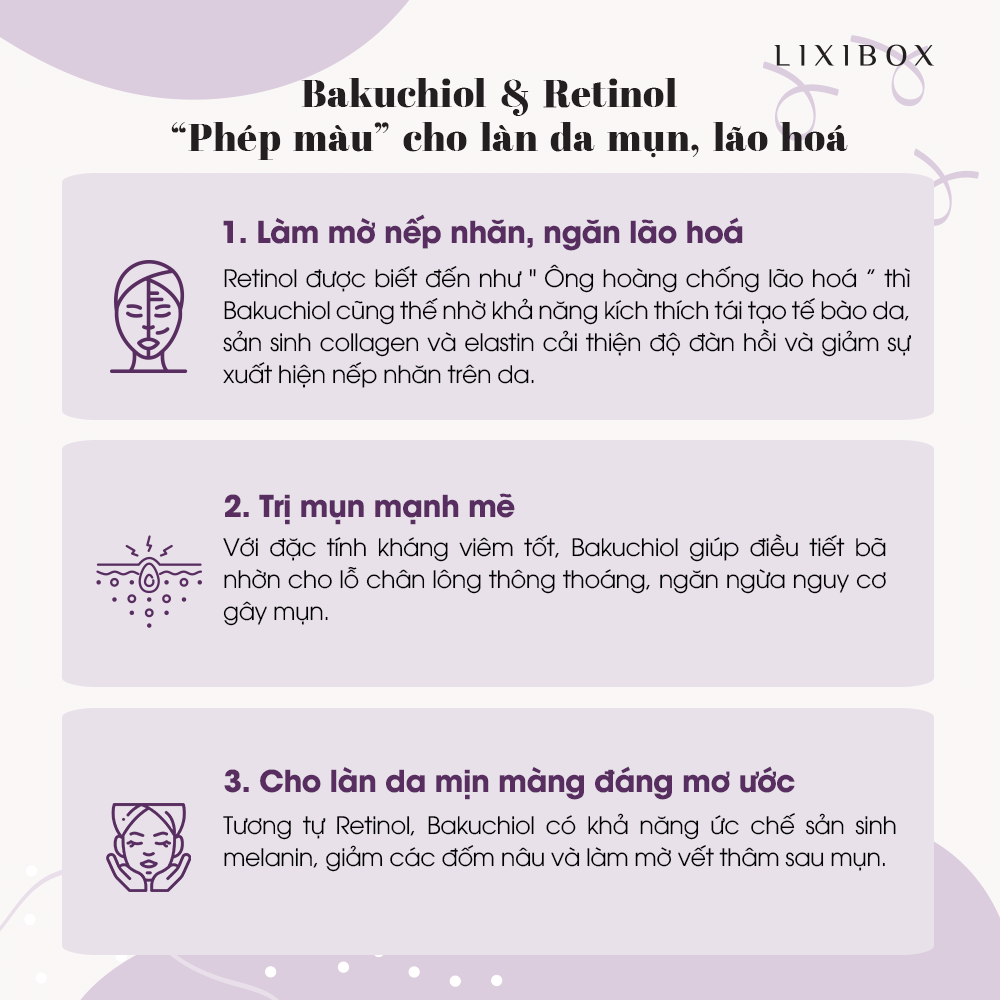 Bakuchiol - Retinol phiên bản trị mụn, chống lão hóa mạnh mẽ dành riêng cho da nhạy cảm. Tìm hiểu công dụng chính của Bakuchiol trong việc ngăn lão hóa, trị mụn và chăm sóc làn da nhạy cảm mà không gây kích ứng.