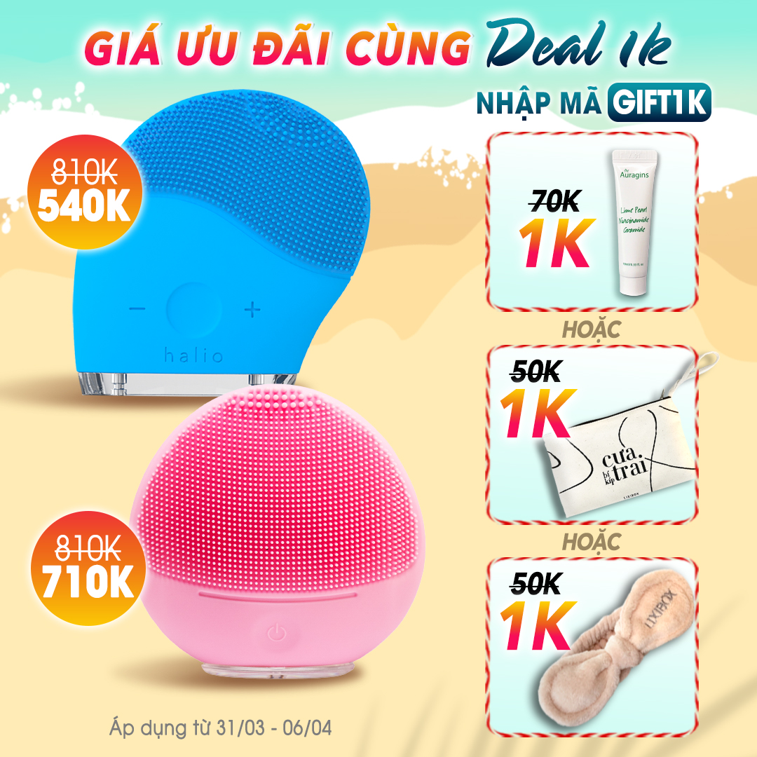 CẤP BÁO: Deal 1K hấp dẫn từ Lixibox, với giá ưu đãi cho sản phẩm Halio và quà tặng siêu chất lượng. Áp dụng đến 6/04, nhanh tay săn deal freeship và GWP tại Lixibox.