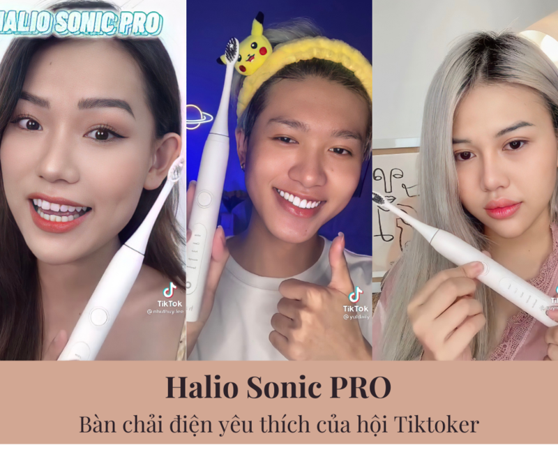 Góc review bàn chải điện Halio Sonic PRO, sản phẩm được yêu thích trên TikTok với thiết kế sang trọng và hiệu quả bất ngờ chỉ sau 2 tháng ra mắt. Người dùng phản hồi tích cực về sản phẩm này.