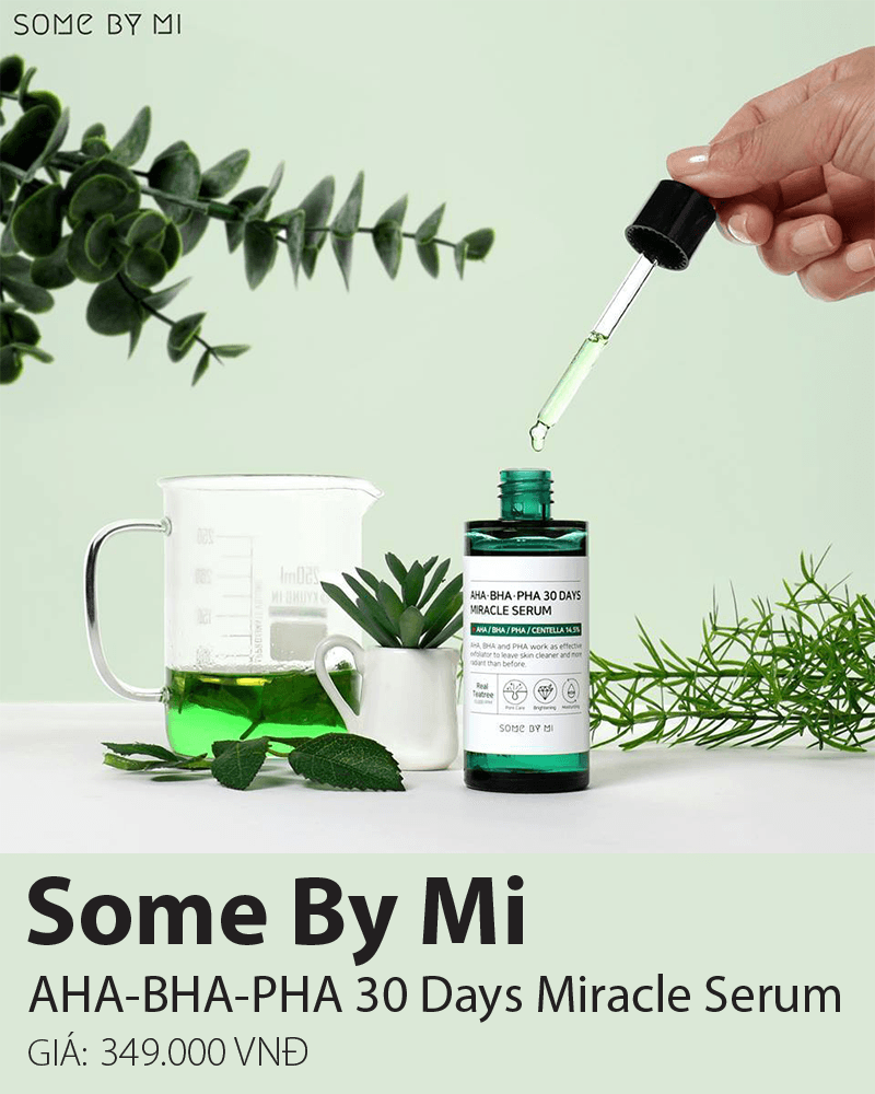 Khám phá bài viết về sản phẩm Some By Mi AHA-BHA-PHA 30 Days Miracle Serum giúp kiểm soát da dầu, thu nhỏ lỗ chân lông, giá chỉ 349.000 VNĐ. Sản phẩm chứa retinol, bakuchiol, giúp cải thiện làn da hiệu quả.