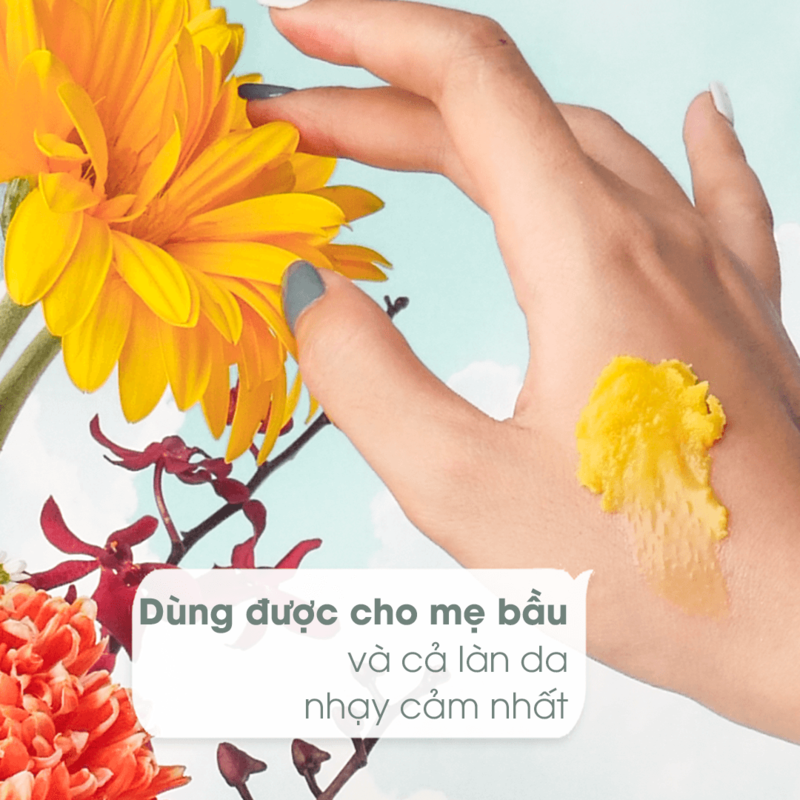 Sáp tẩy trang vàng tươi OKAME Skincare, an toàn cho cả mẹ bầu và làn da nhạy cảm, hiệu quả trong việc làm sạch, sản phẩm với bảng thành phần lành tính, thu hút sự chú ý từ người dùng.