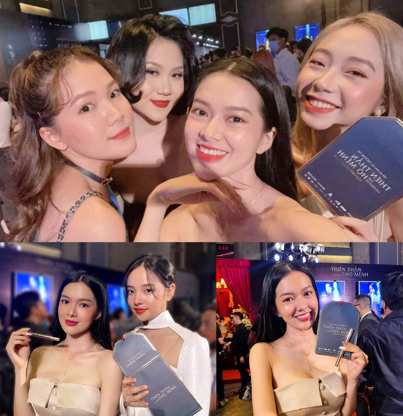 Bộ ảnh tại buổi ra mắt phim "Thiên Thần Hộ Mệnh" với sự tham gia của các nữ diễn viên quyến rũ, nổi bật với son Lustre và trang điểm ấn tượng. Lixibox hân hạnh đồng hành cùng sự kiện này.