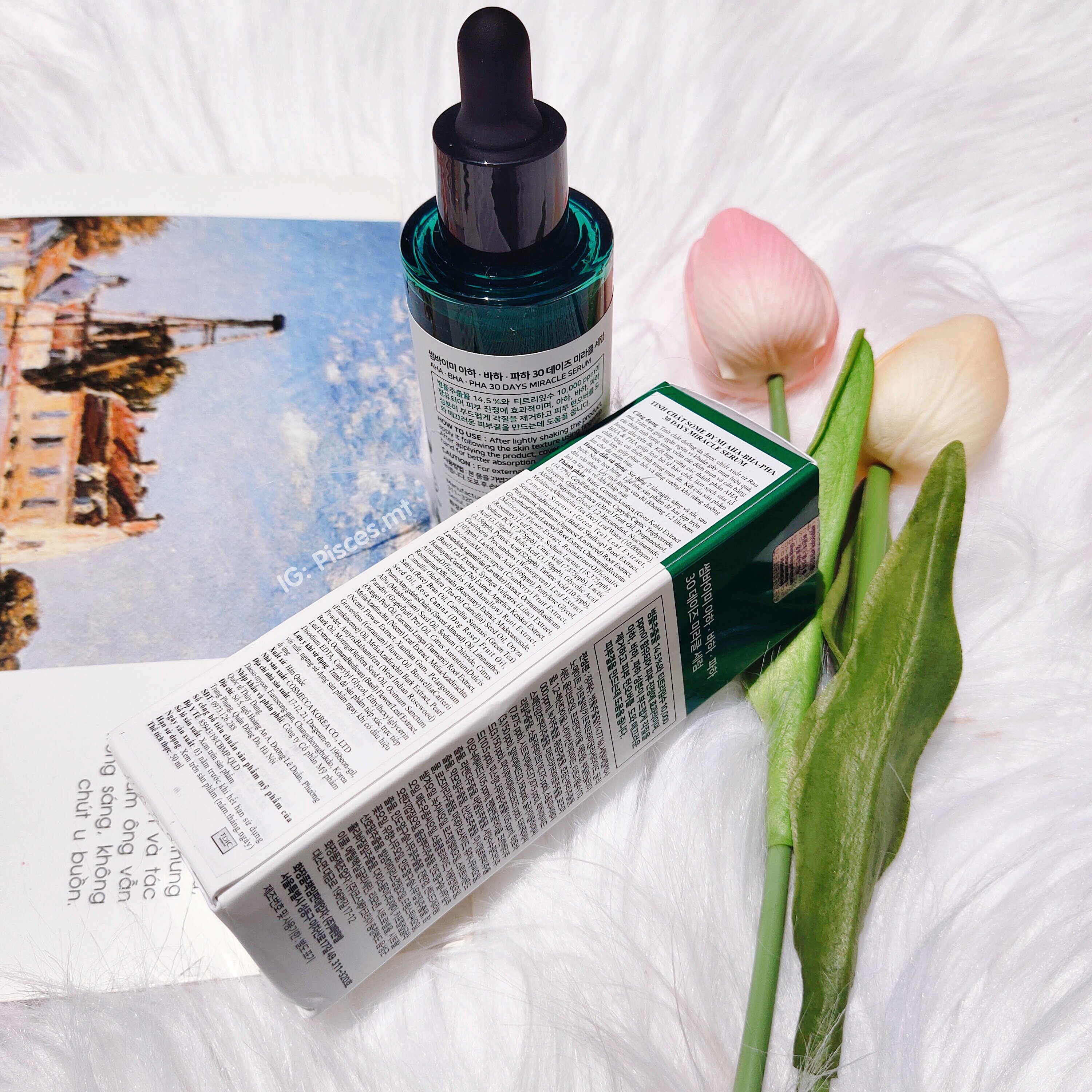 Serum AHA-BHA-PHA 30 Days Miracle của Some By Mi nổi bật với khả năng trị mụn, giúp làm sạch da hiệu quả mà không tốn nhiều chi phí. Phẩm này được yêu thích trong cộng đồng làm đẹp Việt, kết hợp cùng toner mang lại trải nghiệm tốt.