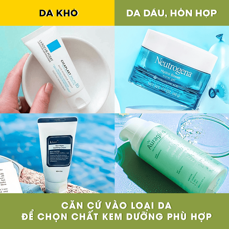 Bài viết về 4 sai lầm khi chọn kem dưỡng cho da nhạy cảm, gây ửng đỏ, khô rát. Hình ảnh sản phẩm kem dưỡng cho da khô và da dầu, hổn hợp, khuyến khích tìm hiểu thêm về chăm sóc da nhạy cảm và các thương hiệu như Mad Hippie và The Auragins.