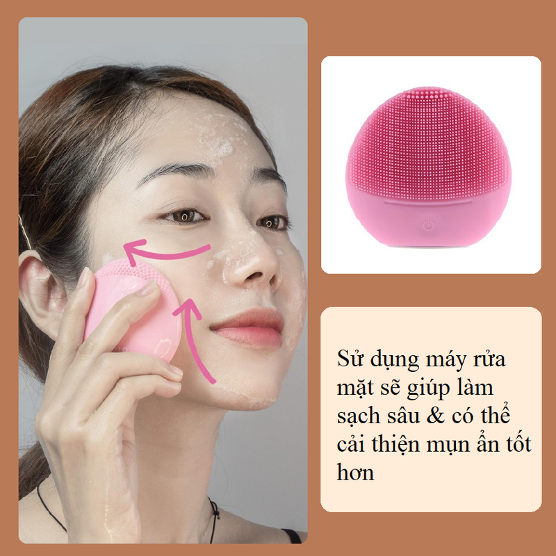 Câu hỏi mụn ẩn có tự biến mất không là vấn đề đau đầu với các beauty blogger. Sử dụng máy rửa mặt giúp làm sạch sâu, ngăn ngừa mụn dưới da, giúp cải thiện tình trạng da hiệu quả.