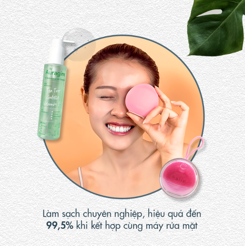 Spa tại nhà - Dưỡng da công nghệ & chuyên sâu mùa dịch vẫn mang lại kết quả như spa. Làm sạch chuyên nghiệp, hiệu quả đến 99,5% khi kết hợp cùng máy rửa mặt Halio. Thử ngay skincare mùa COVID với Auragins và Mad Hippie!