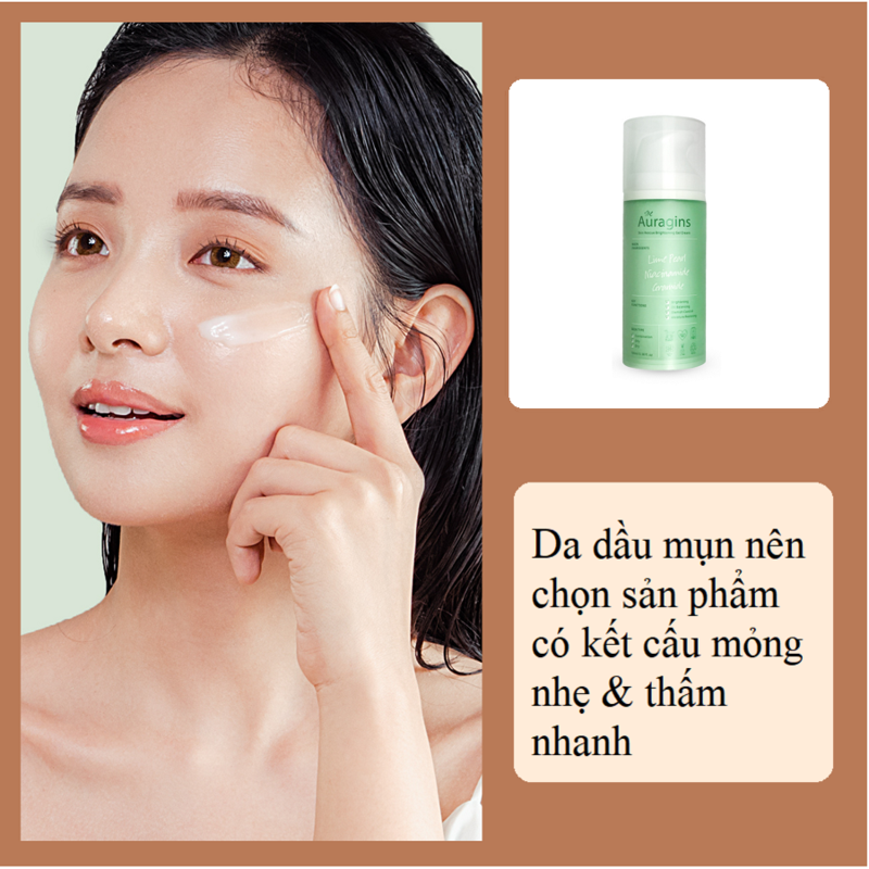 Bài viết về mụn ẩn và cách trị mụn hiệu quả, với hình ảnh một cô gái đang sử dụng sản phẩm mỹ phẩm trị mụn, nhấn mạnh việc lựa chọn sản phẩm có kết cấu mỏng nhẹ giúp cải thiện tình trạng mụn dưới da.