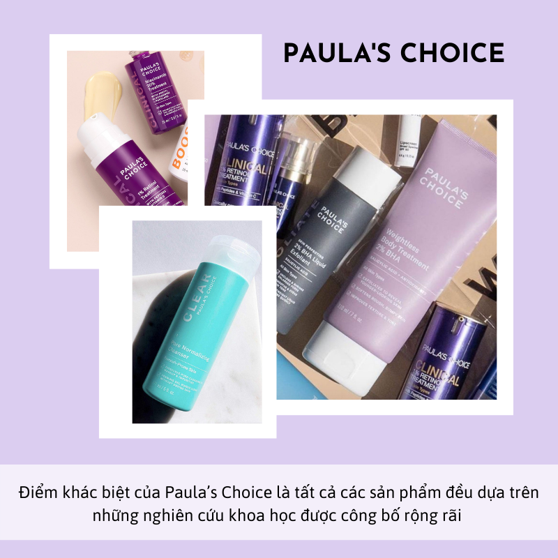 Paula's Choice là thương hiệu nổi bật trong dược mỹ phẩm, cung cấp sản phẩm chăm sóc da hiệu quả dành cho làn da dầu mụn. Sản phẩm được nghiên cứu khoa học toàn diện, đảm bảo an toàn và hiệu quả. Khám phá thêm về các thương hiệu dược mỹ phẩm hàng đầu nhé!