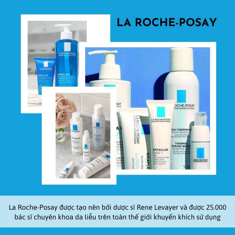 La Roche-Posay là thương hiệu dược mỹ phẩm nổi tiếng cho da dầu và mụn, giúp cải thiện tình trạng da nhờ vào các sản phẩm an toàn, hiệu quả. Khám phá công thức chăm sóc đặc biệt cho làn da nhờ dòng sản phẩm chất lượng từ La Roche-Posay.