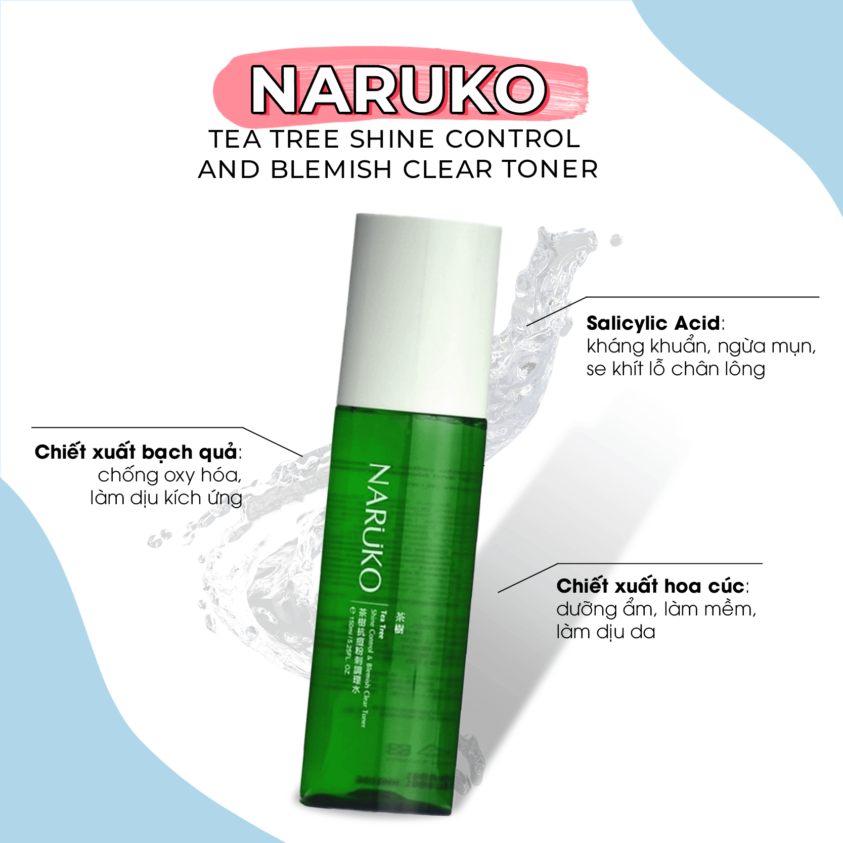 Giá сиêu bình dân với Top 5 toner kháng viêm, kiềm dầu cho da dầu mụn. Chống oxy hóa và làm dịu kích ứng, mang lại hiệu quả làm sạch, cân bằng da hoàn hảo cho làn da dầu mụn.