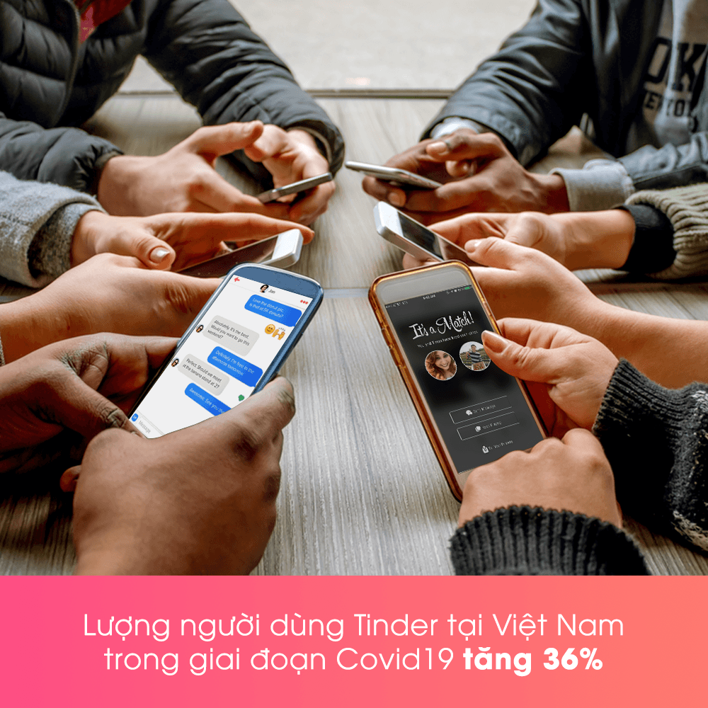 Lướt Tinder: 3 kiểu người cần tránh ngay nếu không muốn cô đơn vì dịch còn tổn thương vì thất tình. Giới thiệu về tình hình người dùng Tinder tăng 36% trong mùa dịch Covid19 tại Việt Nam.