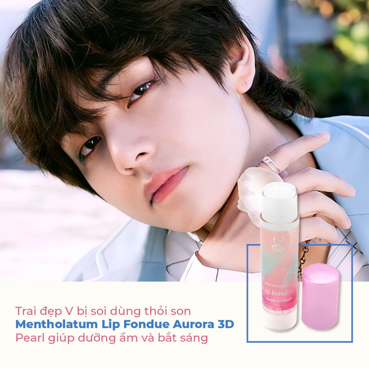 Bí quyết dưỡng môi như BTS với sản phẩm Mentholatum Lip Fondue Aurora 3D Pearl, giúp đôi môi bạn căng mọng và quyến rũ như các oppa. Lưu lại cách chăm sóc đôi môi cực chất để tỏa sáng như sao Hàn!