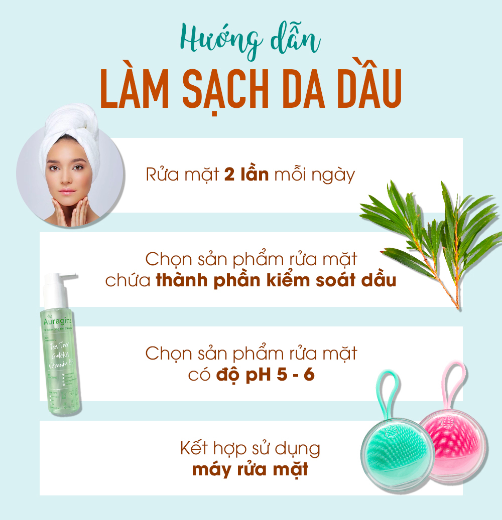 sai lầm khiến da đổ nhiều dầu