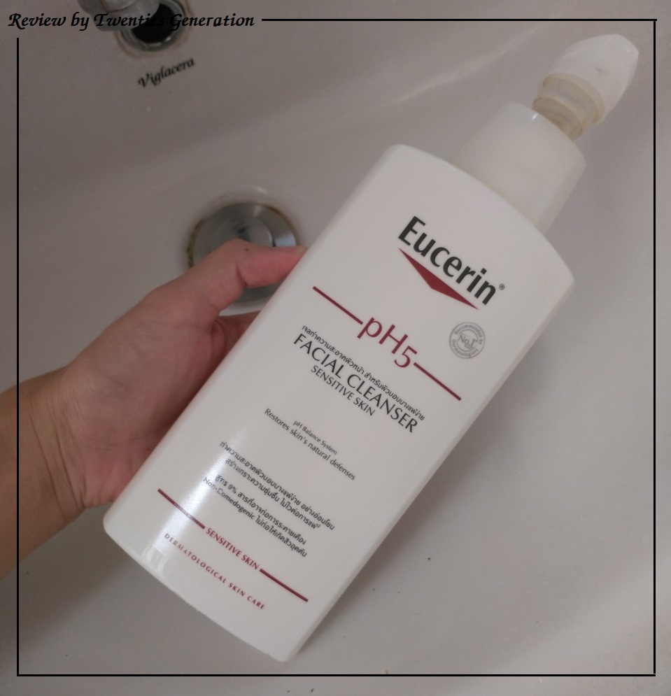 Sữa rửa mặt Eucerin pH5, dược mỹ phẩm cho da nhạy cảm. Bài viết chia sẻ trải nghiệm về sản phẩm giúp làm sạch, không gây khô da, phù hợp cho làn da nhạy cảm.