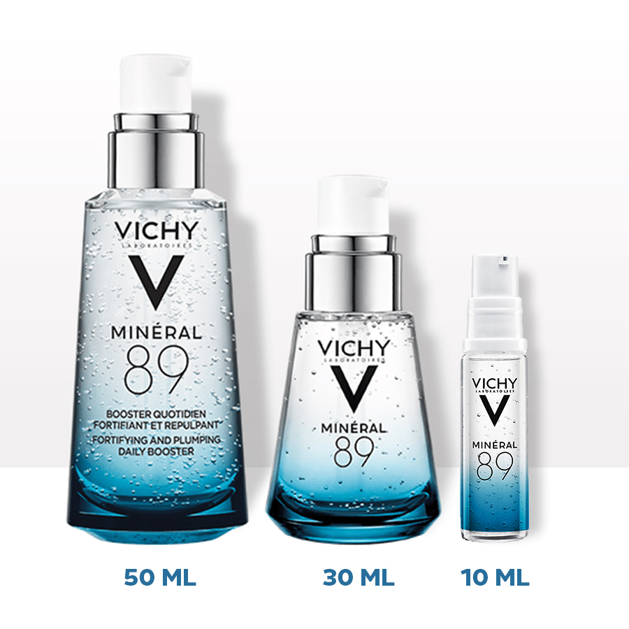 Review Vichy Mineral 89 - tinh chất khoáng cô đặc nổi bật với công dụng làm ấm da, cấp ẩm hiệu quả. 80% beauty blogger khen ngợi sản phẩm này như một huyền thoại không thể thiếu trong bộ sưu tập chăm sóc da.