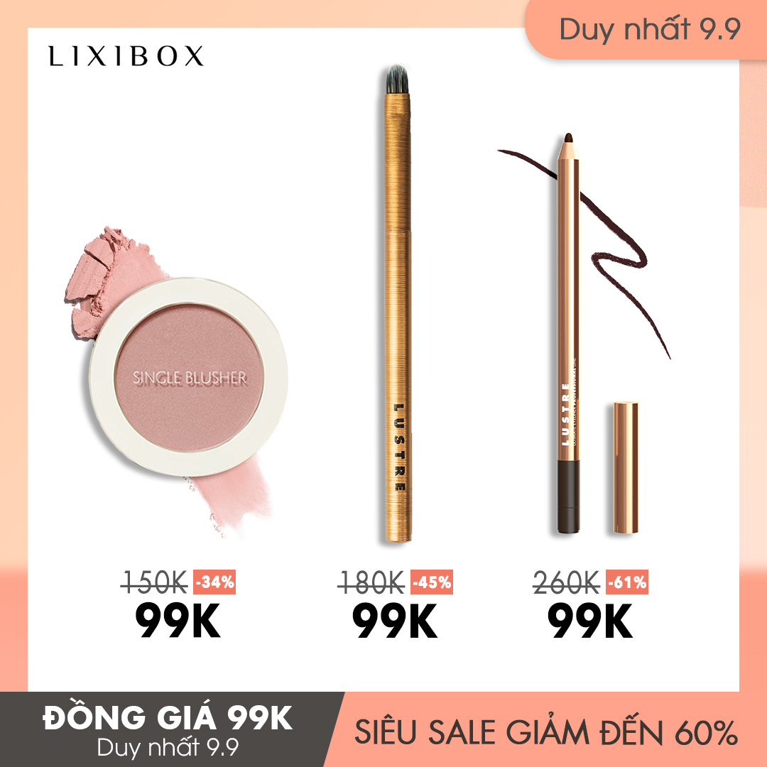 Siêu deal 9.9 từ Halio với sản phẩm làm đẹp giảm giá lên đến 60%. Các sản phẩm như phấn má hồng Single Blusher, bút kẻ mắt Lustre và nhiều sản phẩm khác đồng giá 99K, giảm giá tới 45%. Chớp ngay cơ hội này!