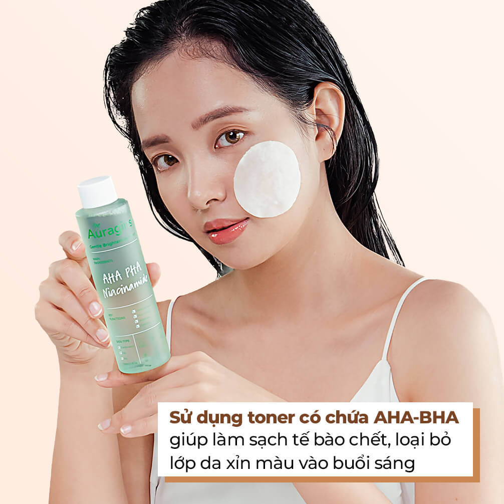 Da khô ráp, xỉn màu vào buổi sáng? Thử ngay 3 mẹo ngay để làm mới làn da. Sử dụng toner có chứa AHA-BHA để loại bỏ tế bào chết và làm sạch da. Dưỡng da vào buổi sáng với GWP Lixibox để có làn da khỏe mạnh!