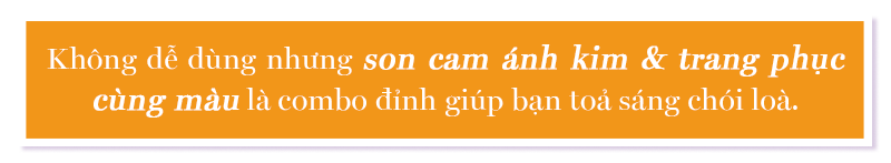 Không dễ dùng nhưng son cam ánh kim & trang phục cùng màu là combo đỉnh giúp bạn tỏa sáng chói lọa. Khám phá cách makeup của Lisa qua MV Lalisa và những màu son độc đáo của cô nàng.