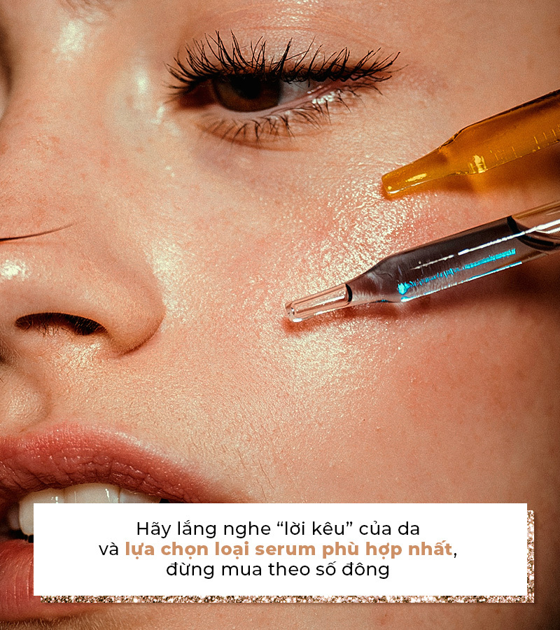 Hãy lắng nghe "lời kêu" của da và lựa chọn loại serum phù hợp nhất, đừng mua theo số đông. Bài viết cung cấp thông tin về 5 sai lầm khi dùng serum giúp bạn dưỡng da hiệu quả.