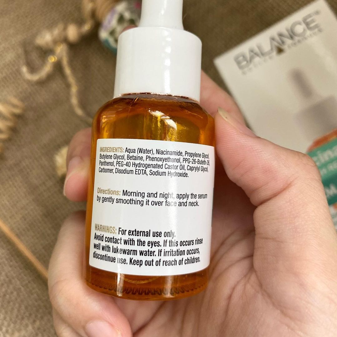 Serum Balance Niacinamide 15% Blemish Recovery, bổ sung dưỡng chất cho da, trị mụn và thâm, đáng thử với giá học sinh cùng bài review mỹ phẩm chi tiết và hiệu quả.