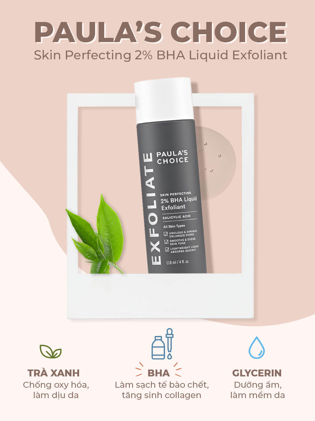 Nội dung bài viết về việc sử dụng các thành phần như AHA, BHA, Vitamin C trong skincare, thời gian cần để thấy sự thay đổi trên da. Bài viết cũng khám phá các sản phẩm như serum cấp ẩm, gel dưỡng ẩm mỏng nhẹ và toner chứa AHA.