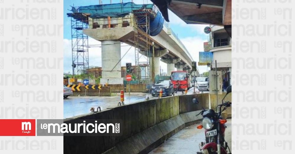 (Infrastructure) Entre Quatre-Bornes et Curepipe : Une première poutre du Metro déjà installée à Curepipe - Vimarsana News