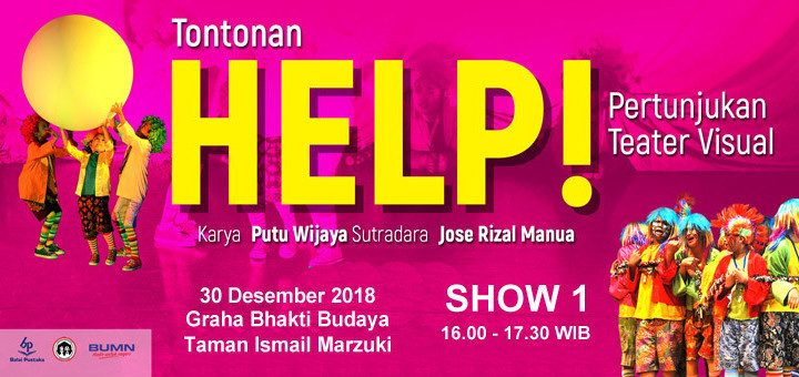 Jual Tiket Tontonan Pertunjukan Teater Visual Help Show 1