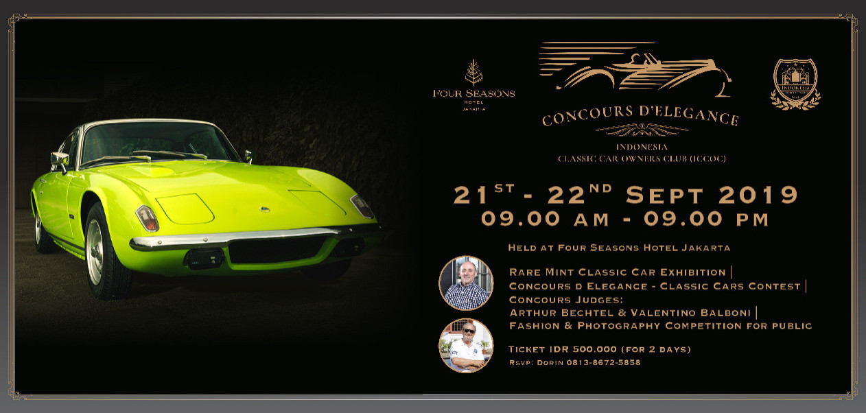 Concours D Elegance >> Jual Tiket Concours D Elegance Indonesia Classic Car Concours D Elegance >> Jual Tiket Concours D Elegance Indonesia Classic Car