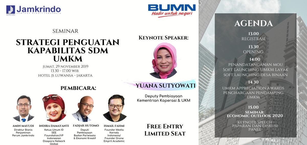 Seminar Economic Outlook 2020 : Strategi Penguatan Kapabilitas SDM UMKM