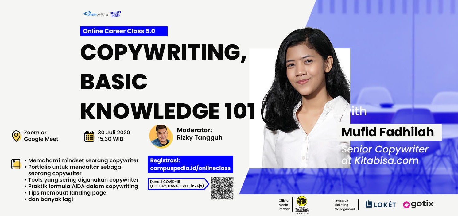 Beli Tiket Copywriting Basic Knowledge 101