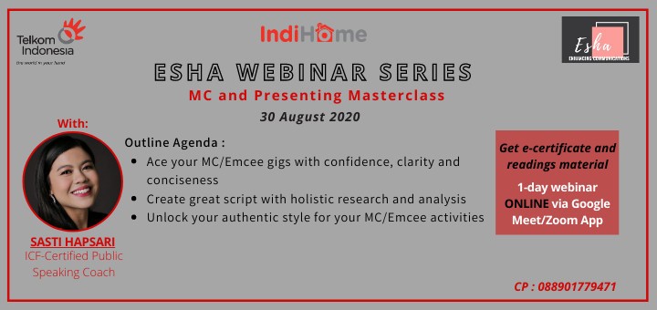 Jual Tiket Online Class Webinar Public Speaking Class Mc And Presenting Masterclass Loket Com