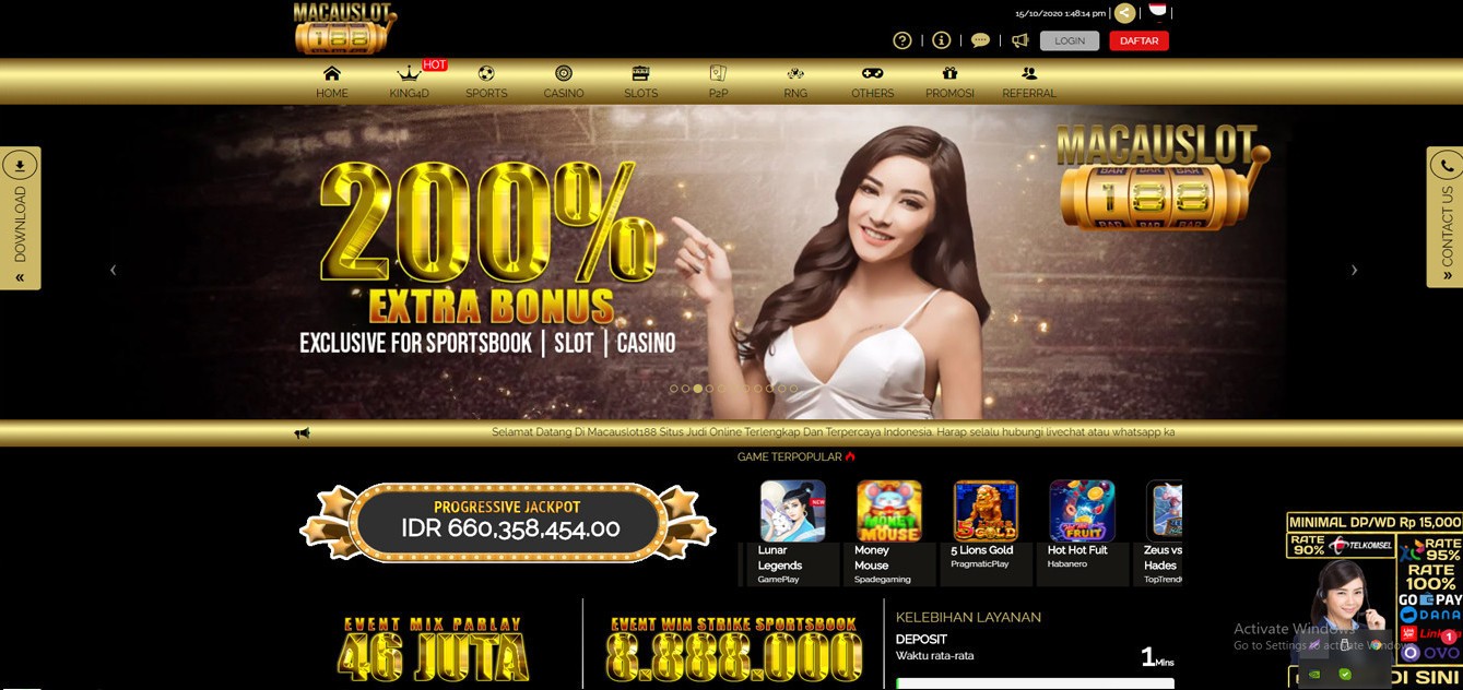 Jual Tiket Macauslot188 Situs Judi Slot Online Pulsa Xl Telkomsel Loket Com