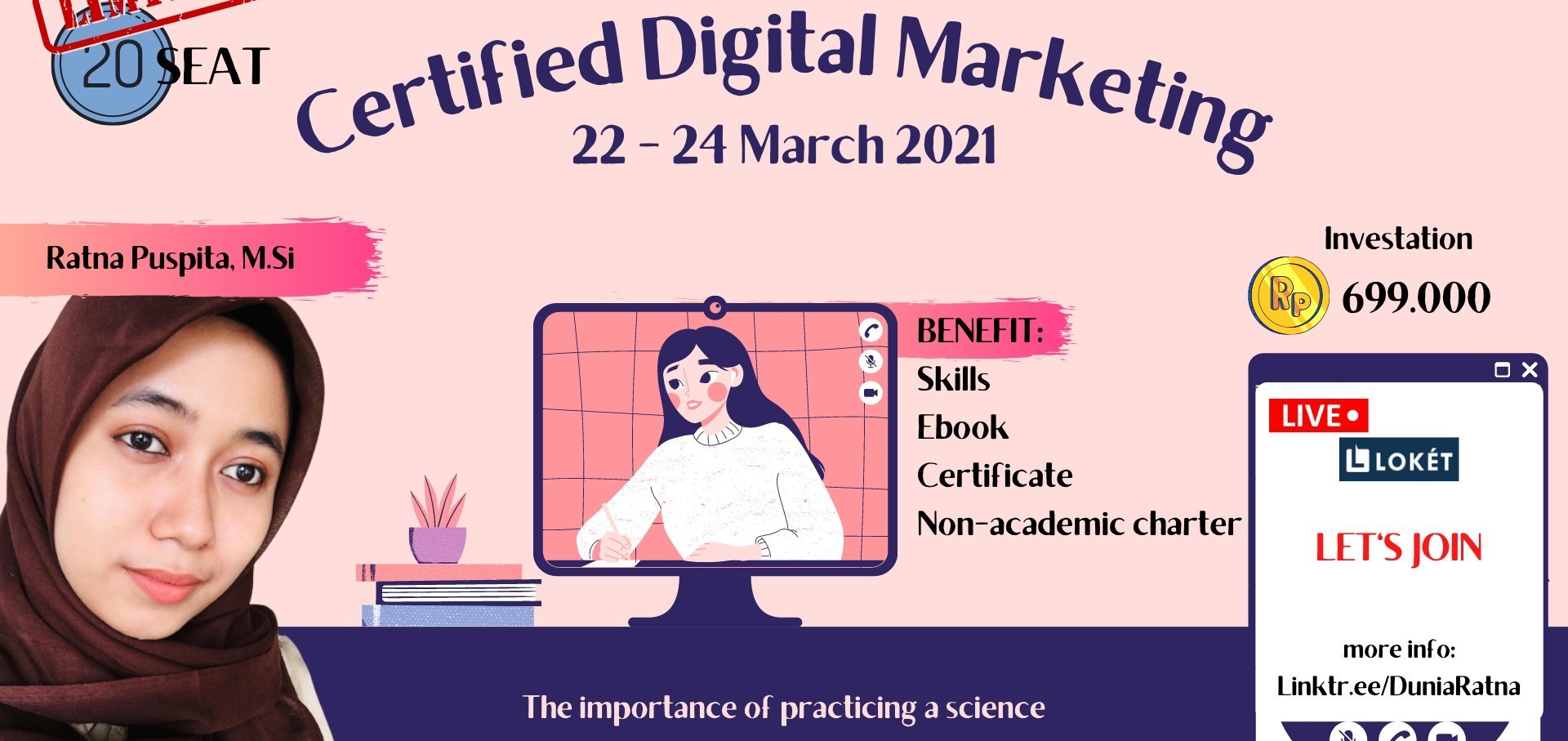 Jual Tiket Sertifikasi Digital Marketing | Loket.com