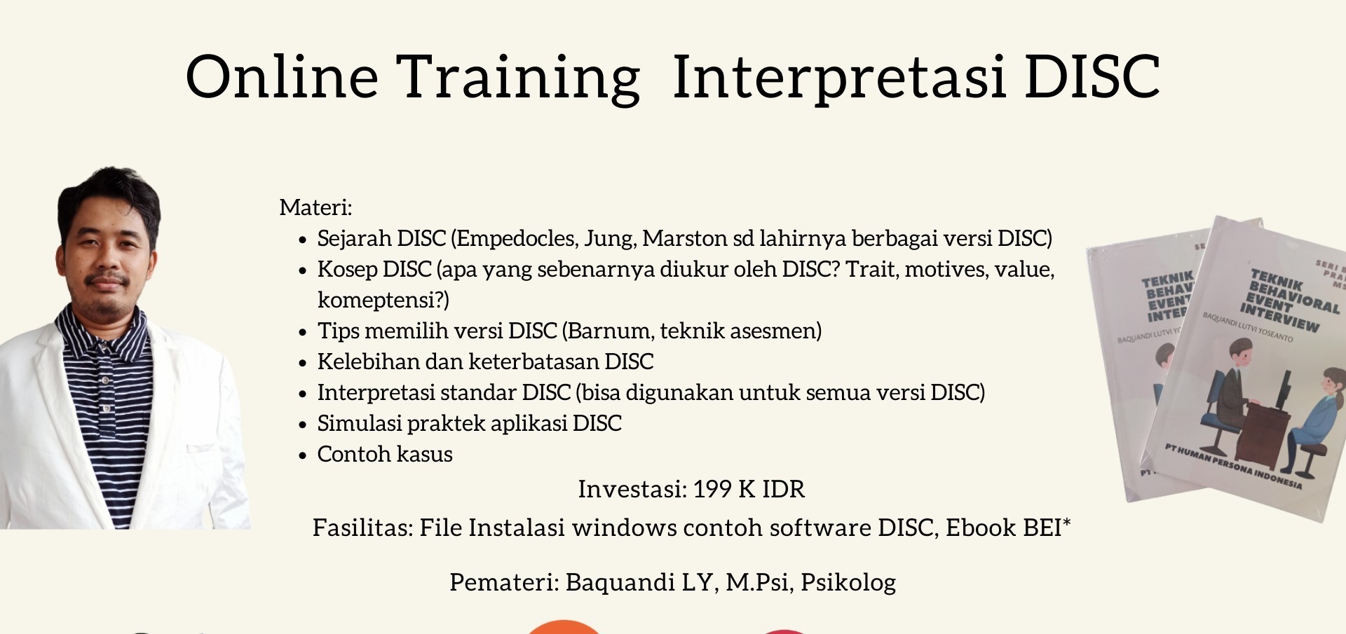 Jual Tiket Training Online Interpretasi DISC