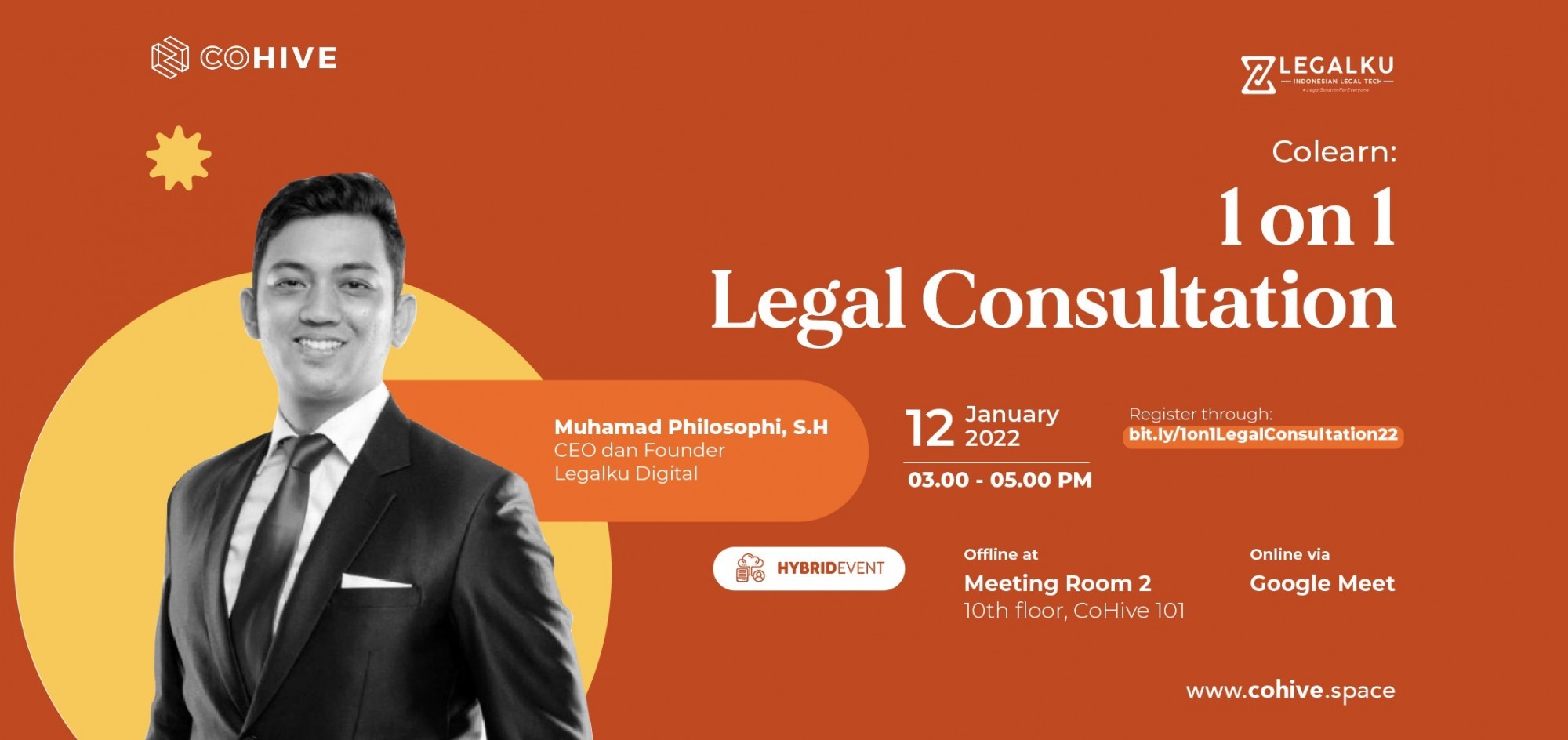 CoLearn 1on1 Legal Consultation with Legalku Digital