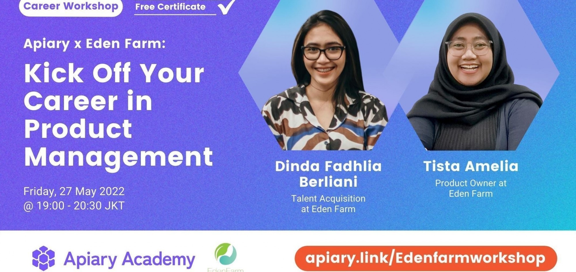 Career Apiary x Eden Farm Kick Off Your Career in Product