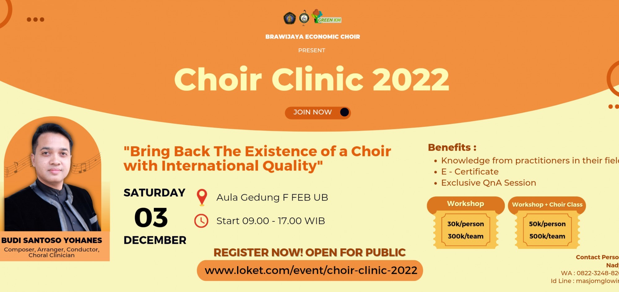CHOIR CLINIC 2022 Bring Back The Existence of a Choir with