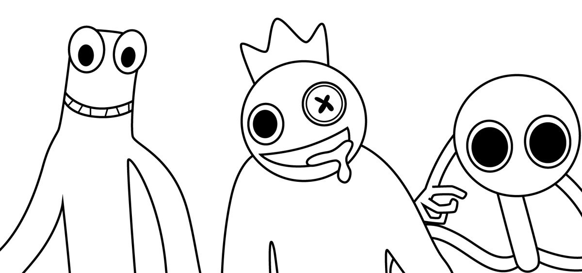 Fun and Free Rainbow Friends Coloring Pages for Kids | AHcoloring