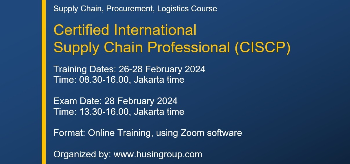 Beli Tiket Certified International Supply Chain Professional (CISCP)