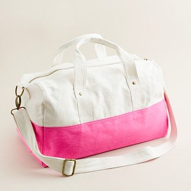 Pink Canvas Duffel