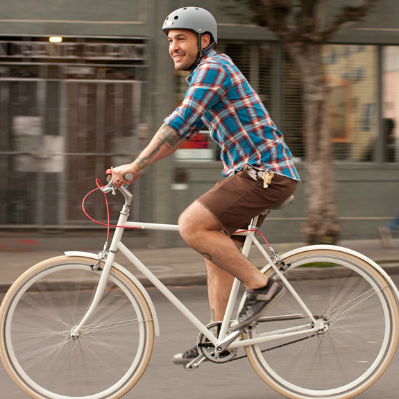 The hipster who rides a bike