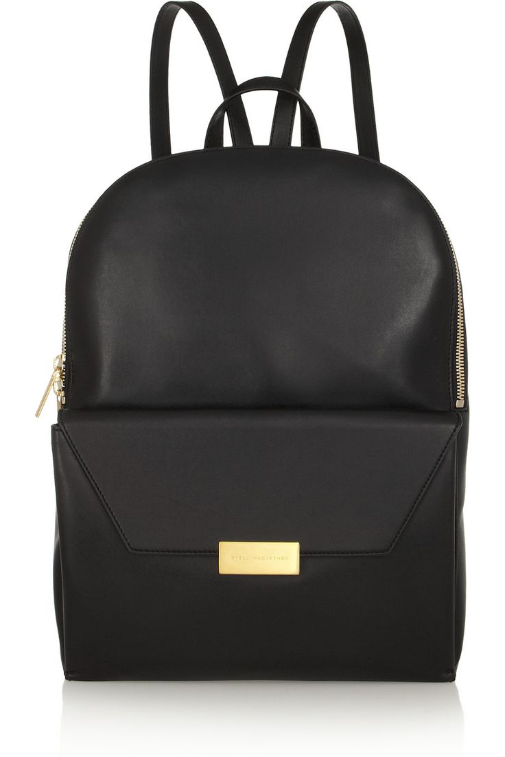 Black Leather Backpack