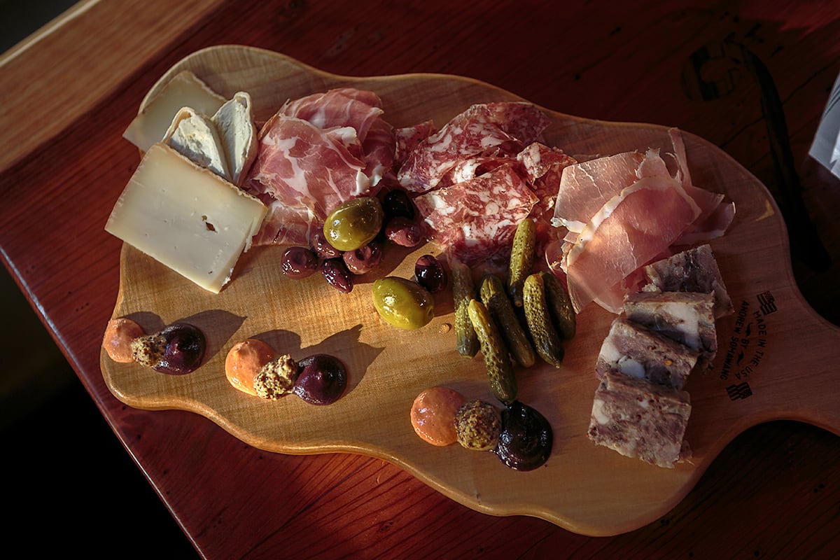 Luxe Digital luxury restaurant Healdsburg Valette menu starter